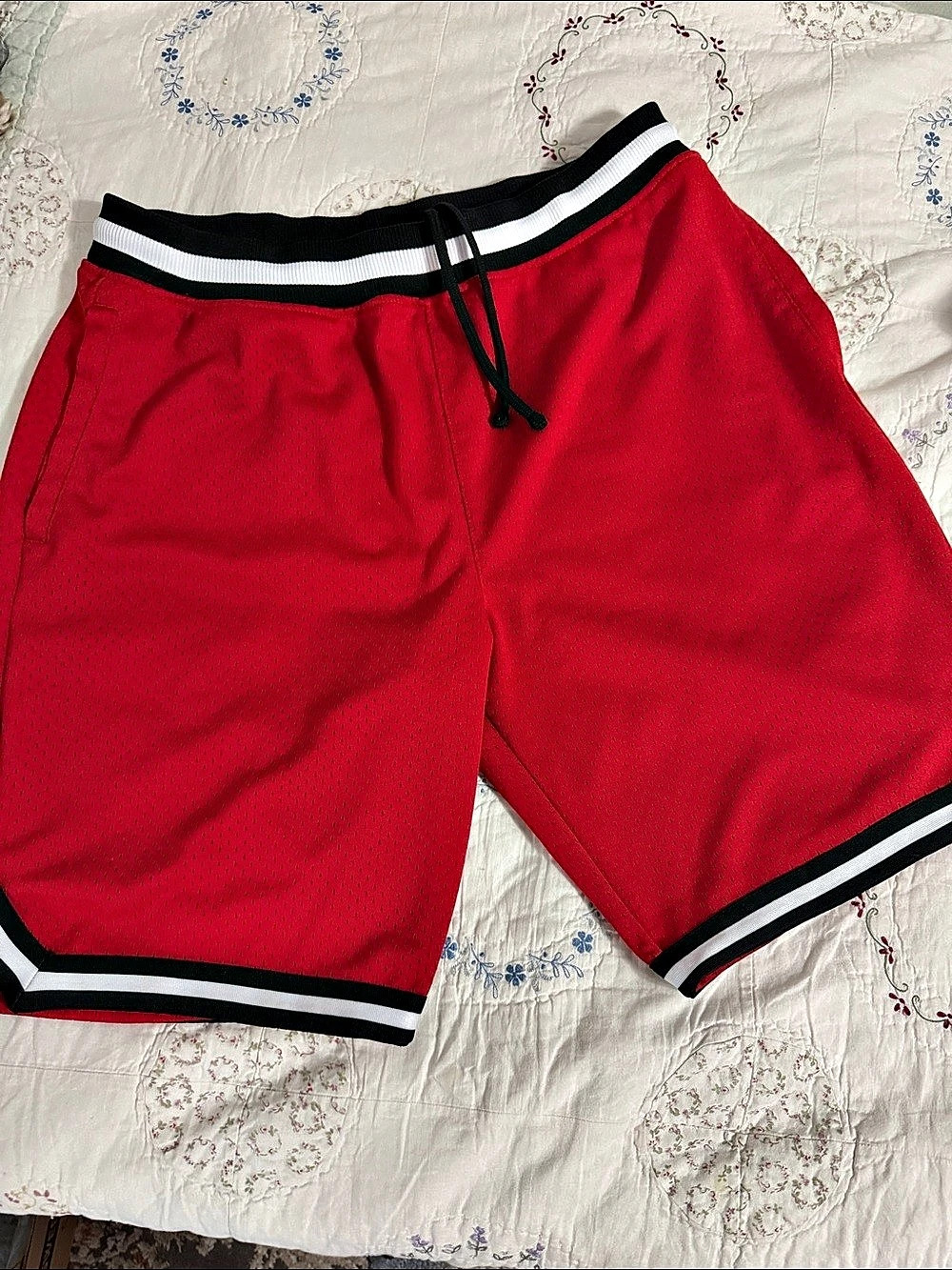 CSG Athletic Mesh Shorts Red & Black XL
